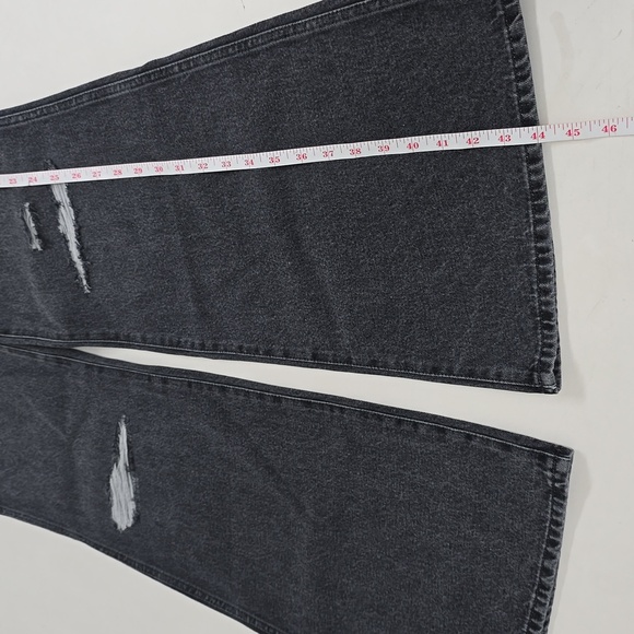 Wrangler Wanderer 622 High Flare Gray Denim Jeans - Picture 5 of 16